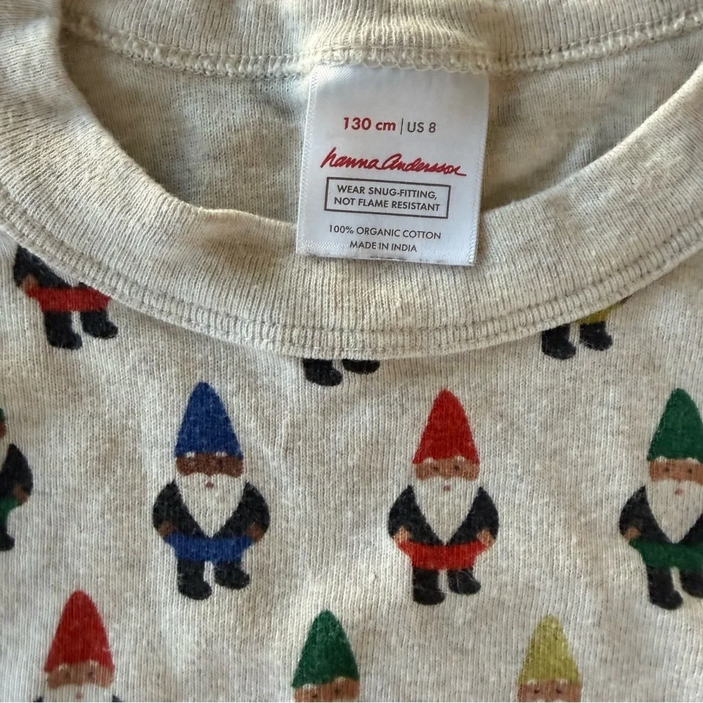 Hanna Andersson Gnome Pajama Set Size 8